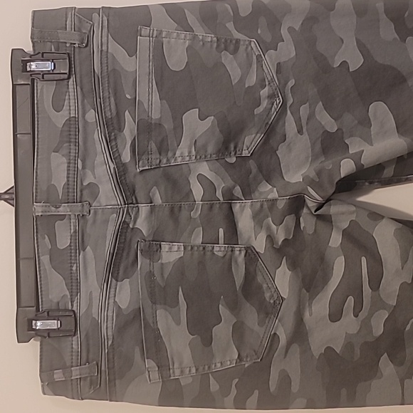 Democracy Ab Solution Jeans Women's 8 Grey Side Zip Skinny Camo Print Mid Rise - Picture 4 of 7